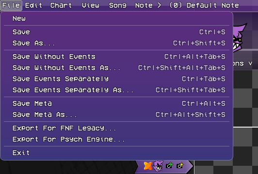 Image showing the File menu